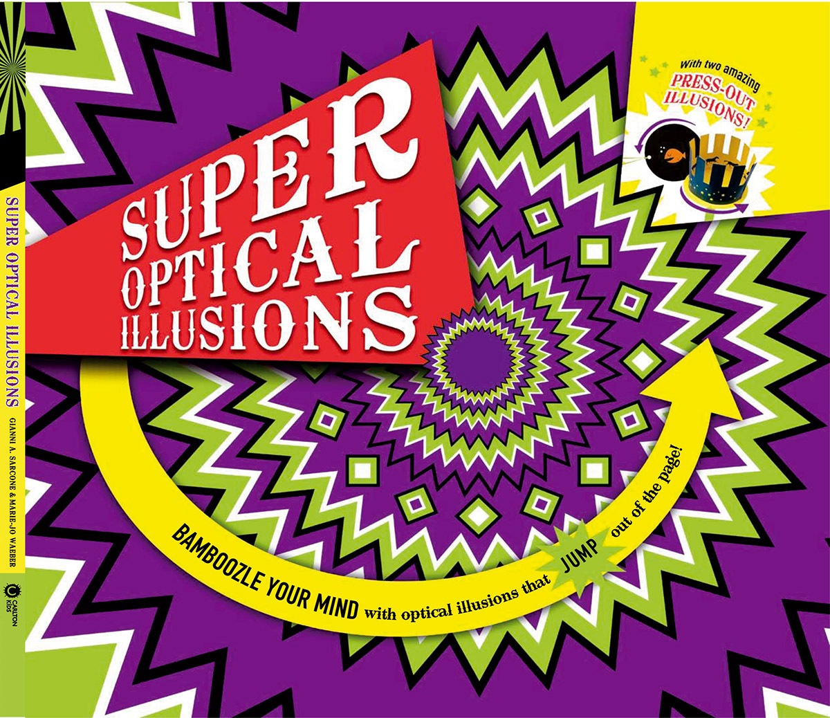 optical illusions children book visual effect gianni sarcone