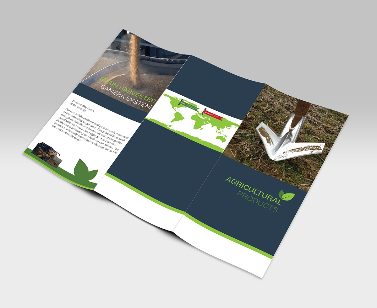 agriculture product flyer 3 fold 3-fold brochure