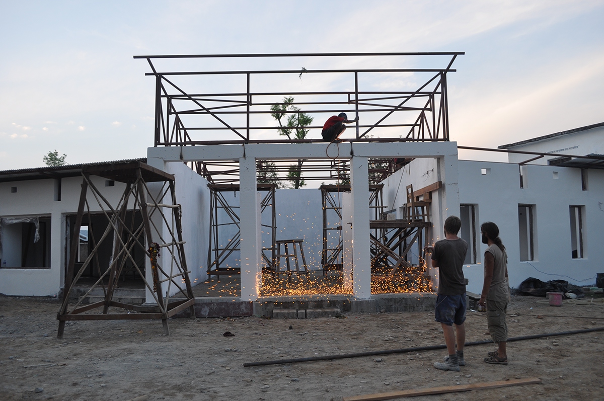 nepal social project development assistance building school process building site