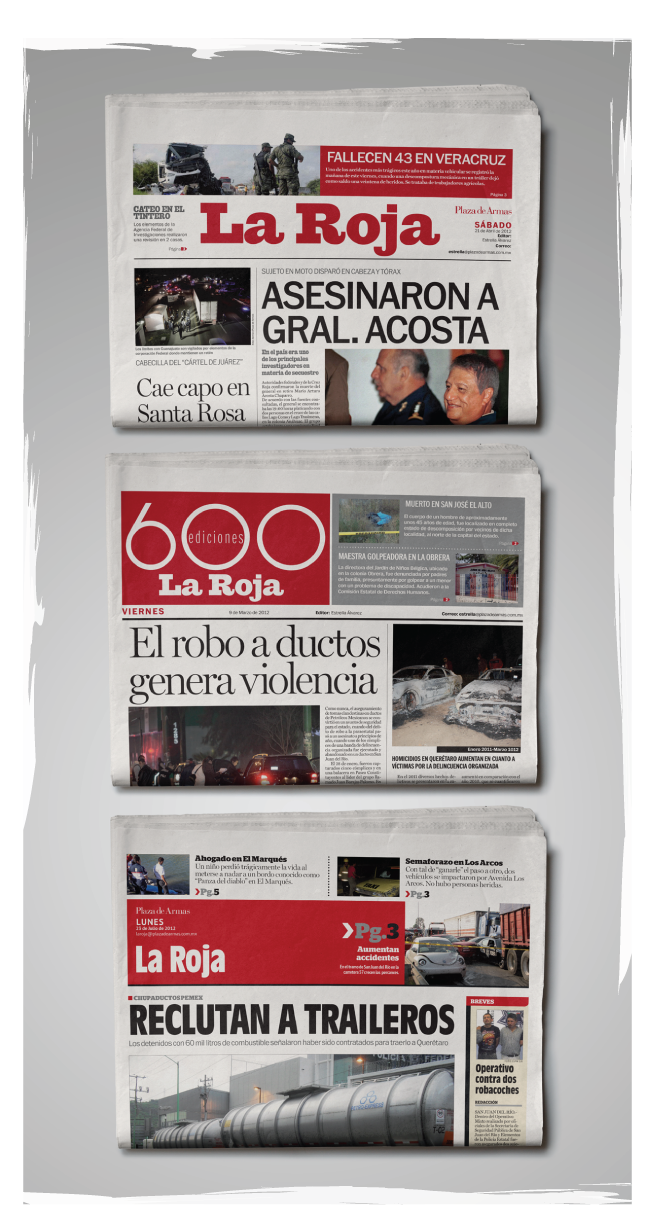 plaza de armas La Roja red violence crime police section newspaper