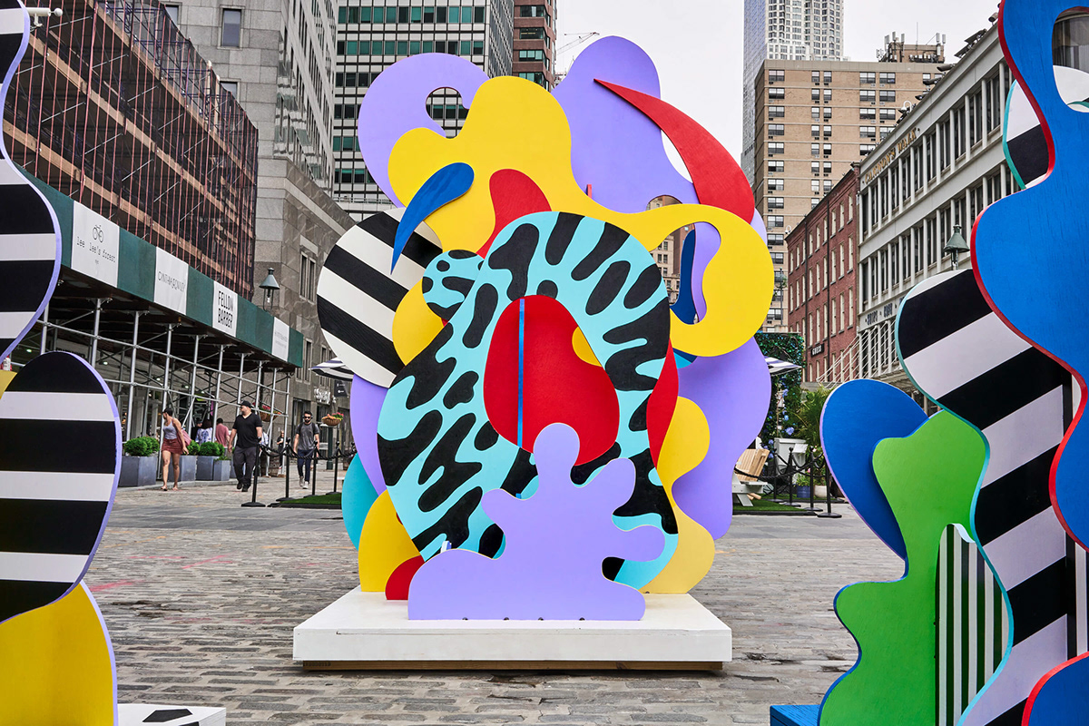 installation environmental design environmental Hand Painted painting   art colour New York public art sculpture