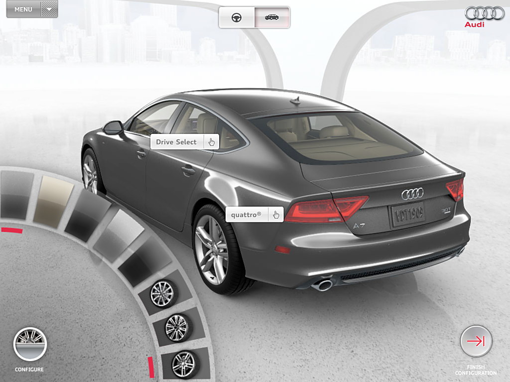 Audi  mobile  app  ipad