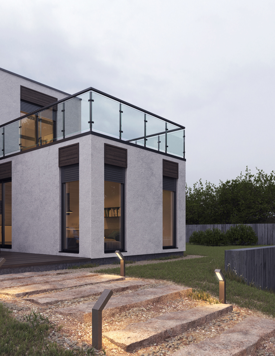 exterior modular house 3D Visualization