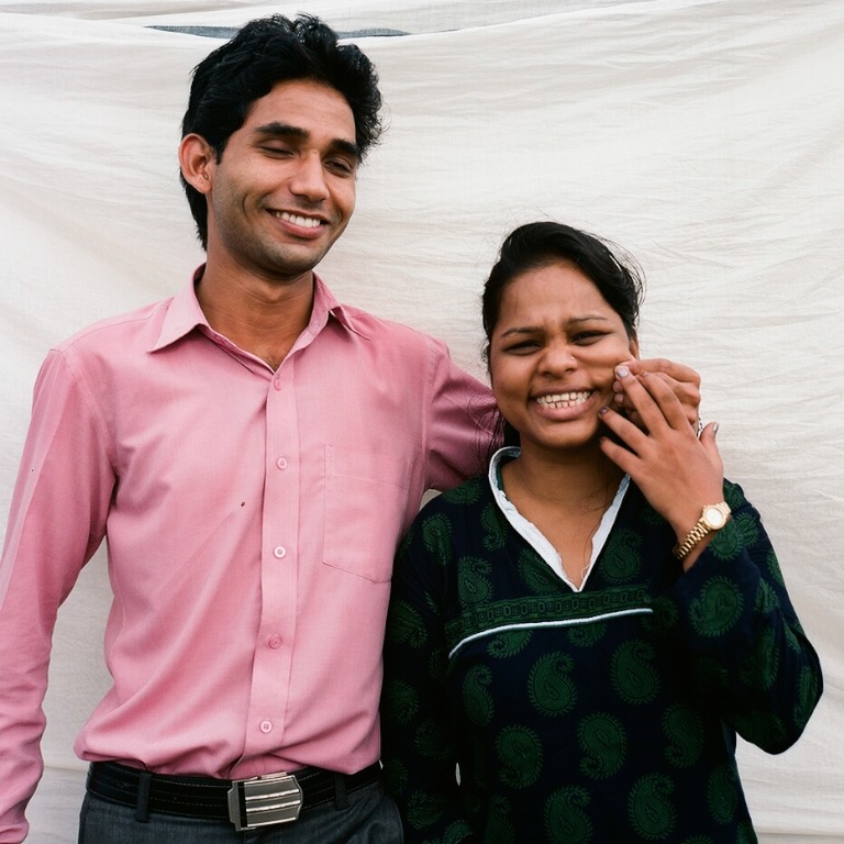 portrait street portrait India MUMBAI couples rollieflex kodak people KODAK PORTRA Analogue film photography