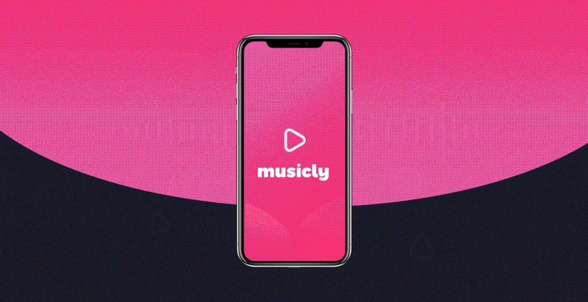 animation app brand Concept Music player track ui ux