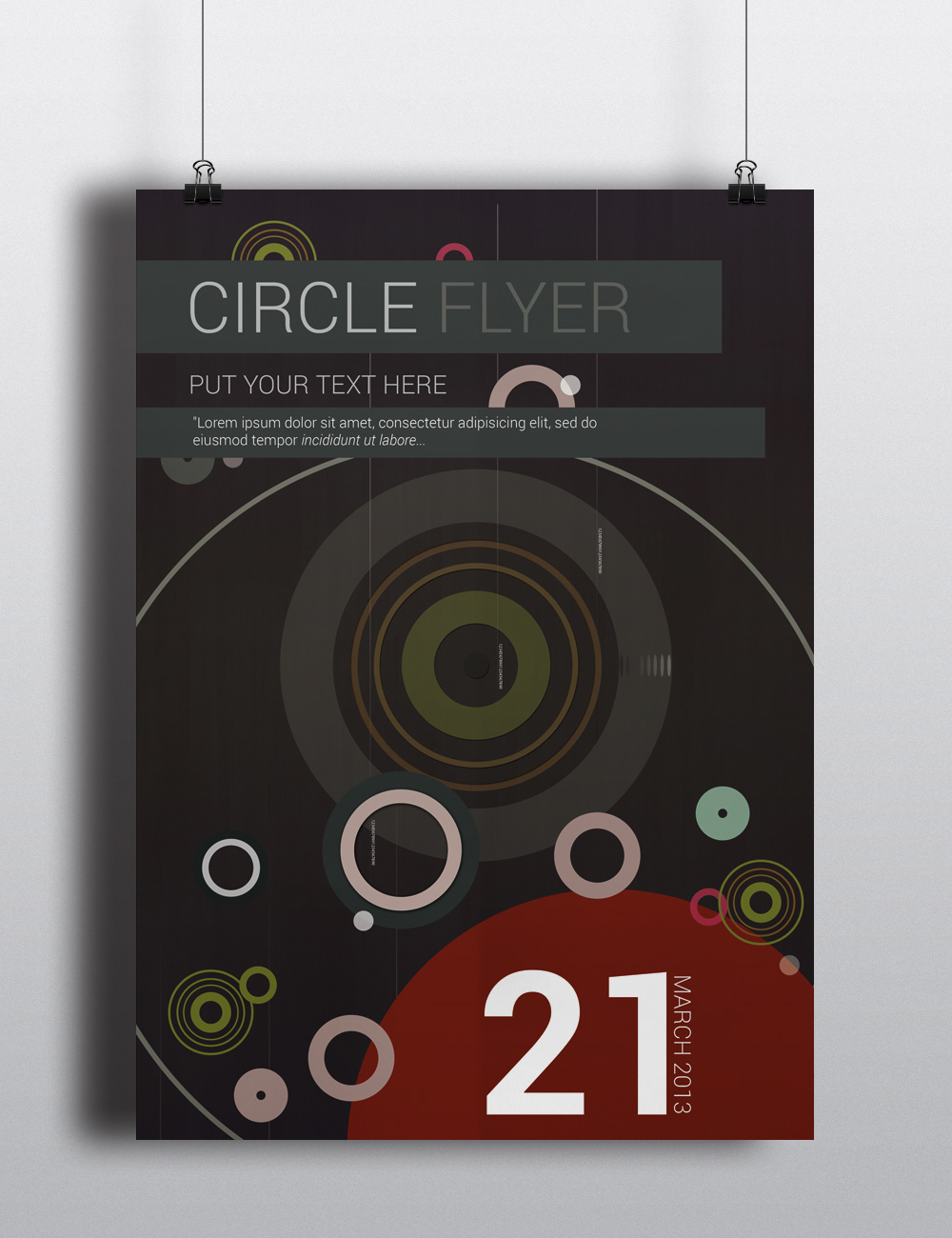 flyer  design  photoshop  graphic design  circles circle