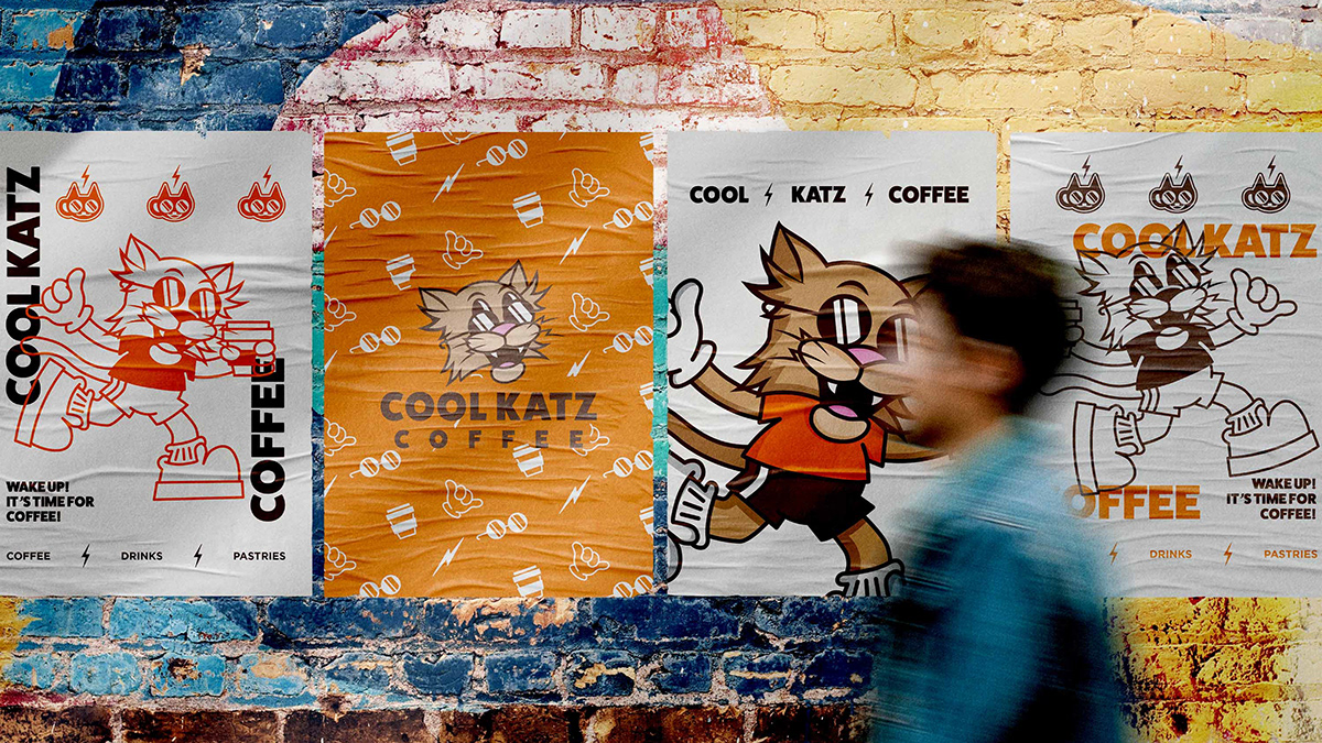 cartoon brand identity branding  Logo Design Graphic Designer design visual identity adobe illustrator Brand Design coffee branding
