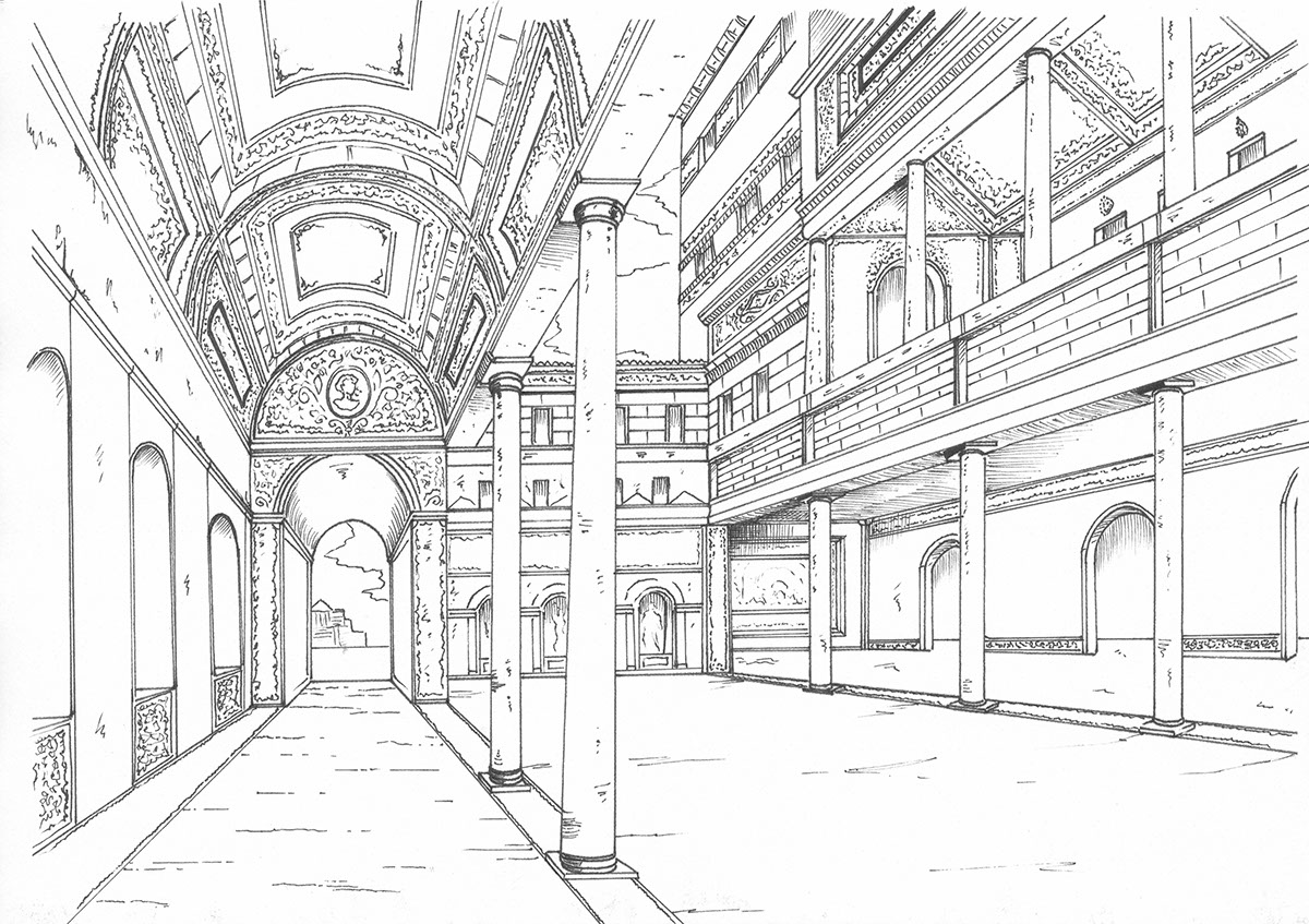 ILLUSTRATION  lineart Perspective