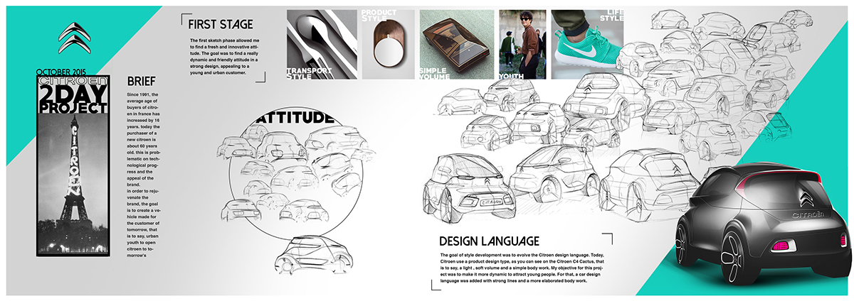 citroen car design transport design sketch book