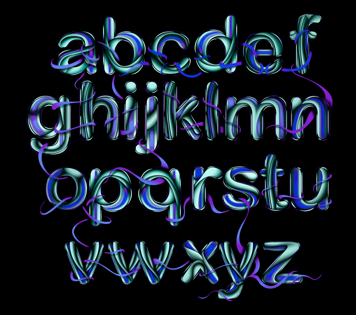 arial rounded type font redak gold vector color