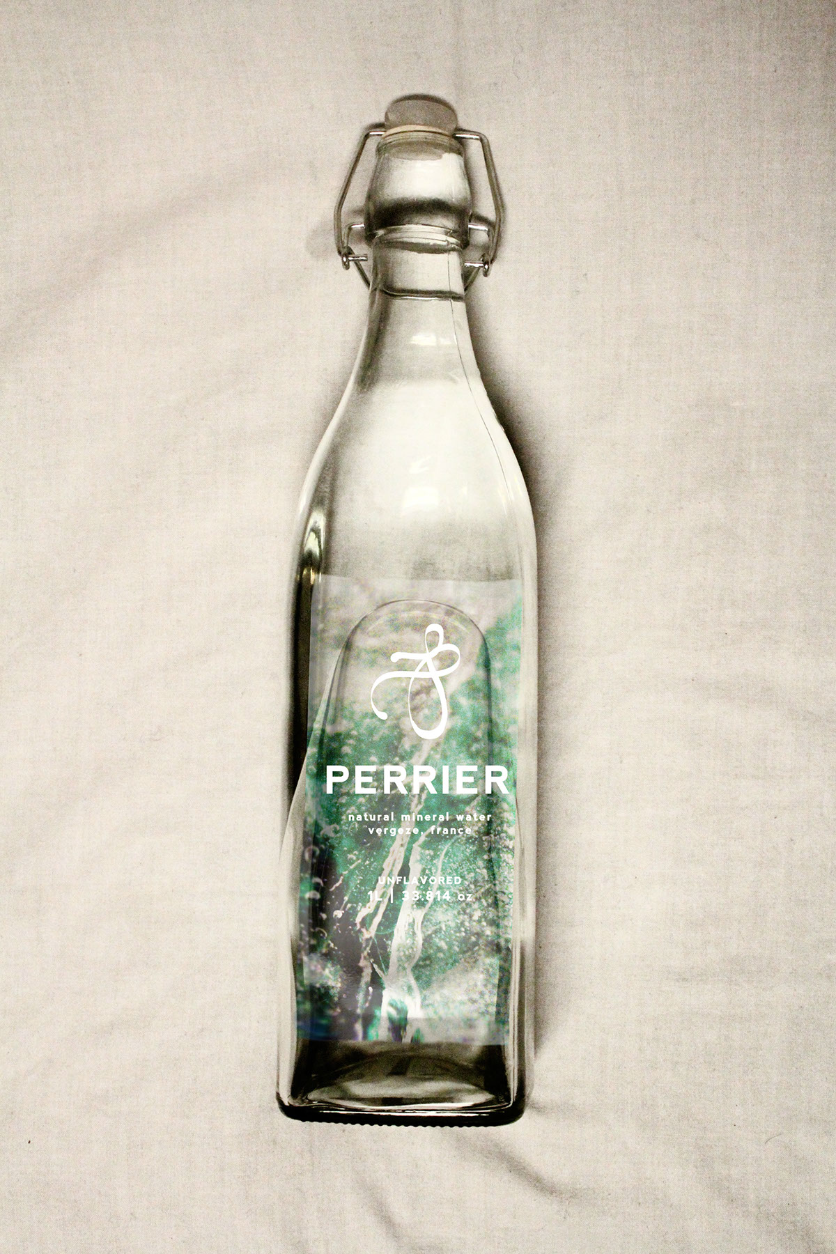 perrier carbonated water rebranding product