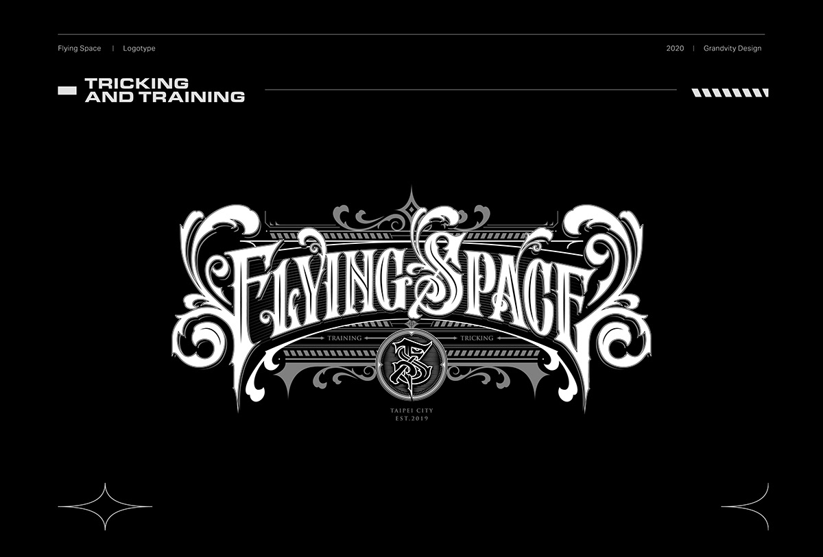 bboy blue Calligraphy   Flying lettering logo Space  taiwan traning tricking Adobe Portfolio