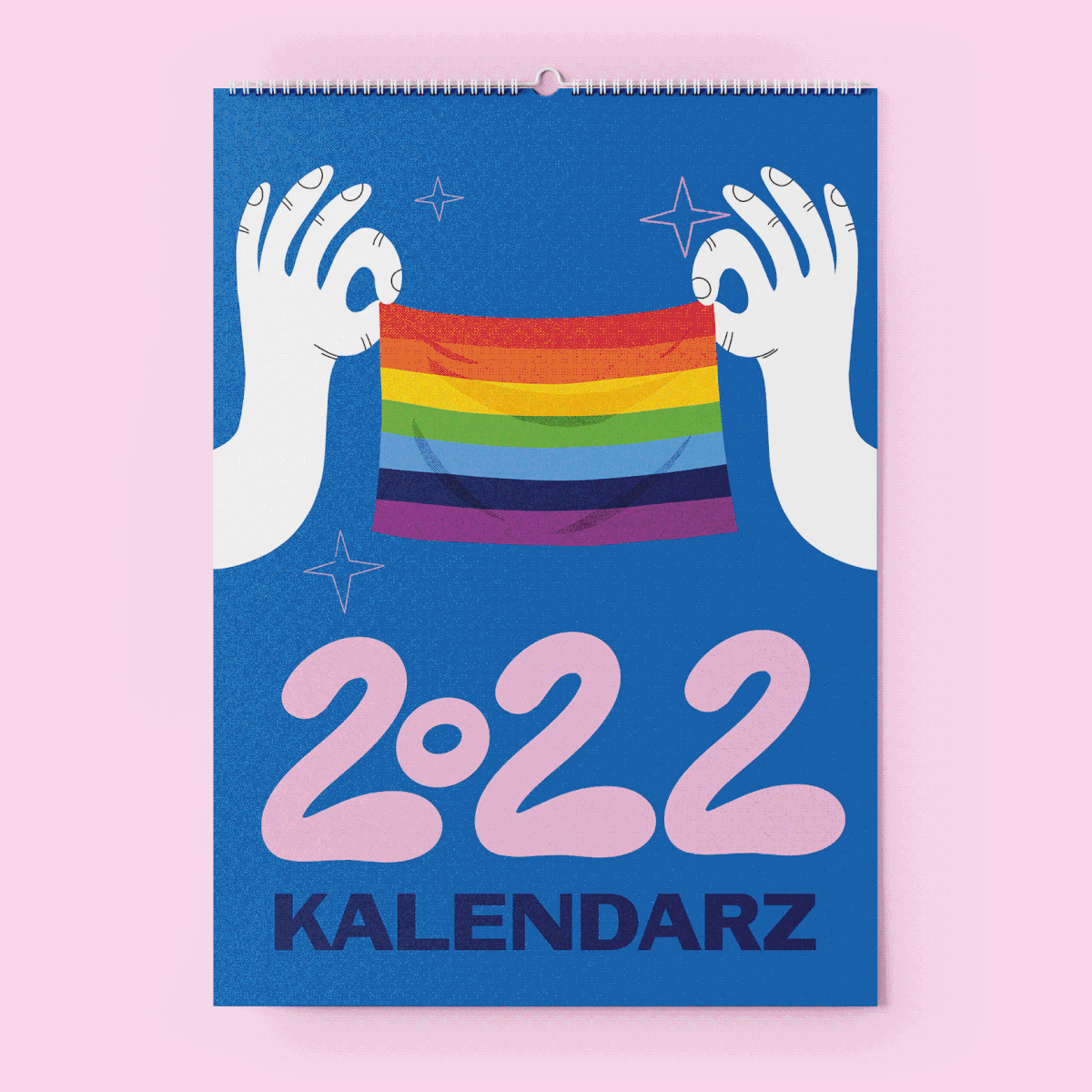 2022 Calendar calendar color design gay ILLUSTRATION  Illustrator rainbow typography  