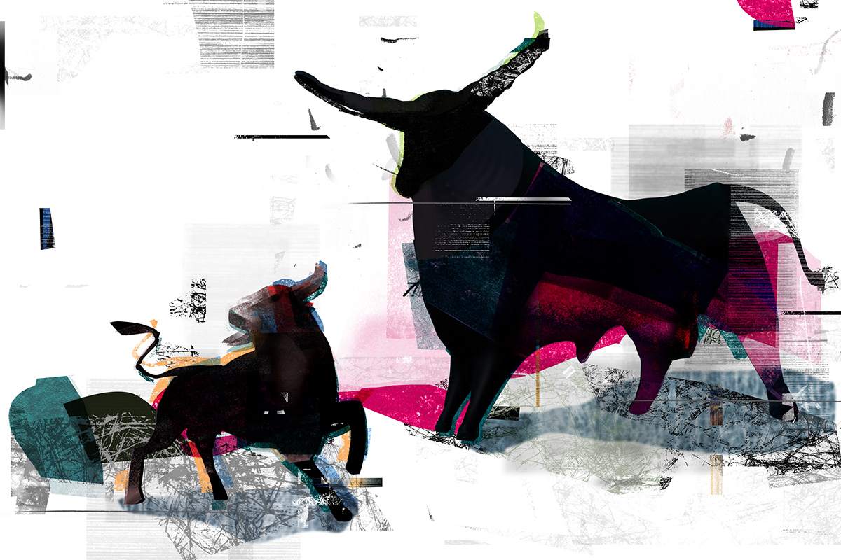 digital print art horse horses graphic art