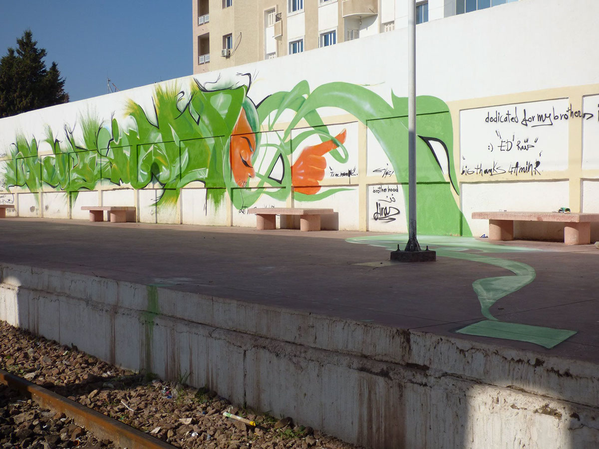 bha g-art   brotherhood art tunisia Tunisie train station design art Beautiful