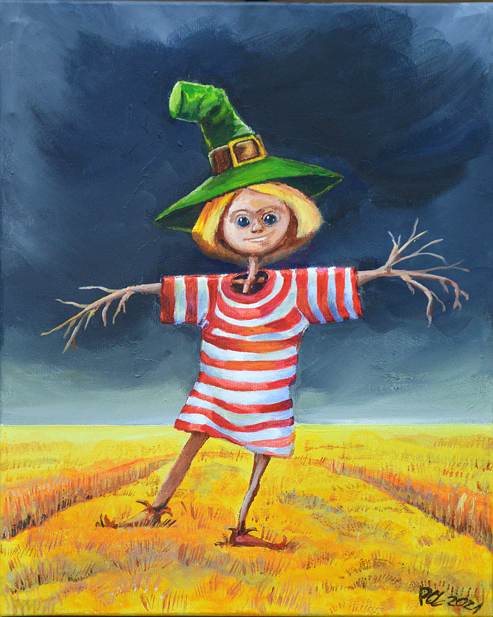 acrylic concept fantasy scarecrow storm