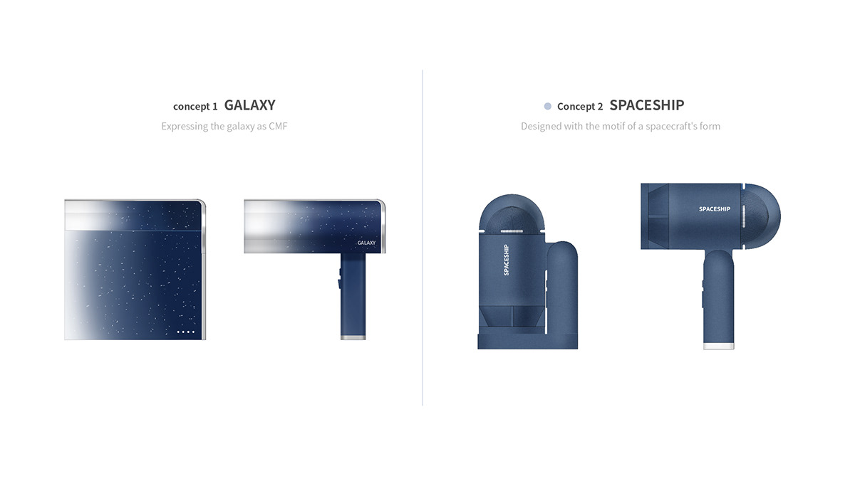 dryer Hair Dryer product product design  spaceship wireless branding  package