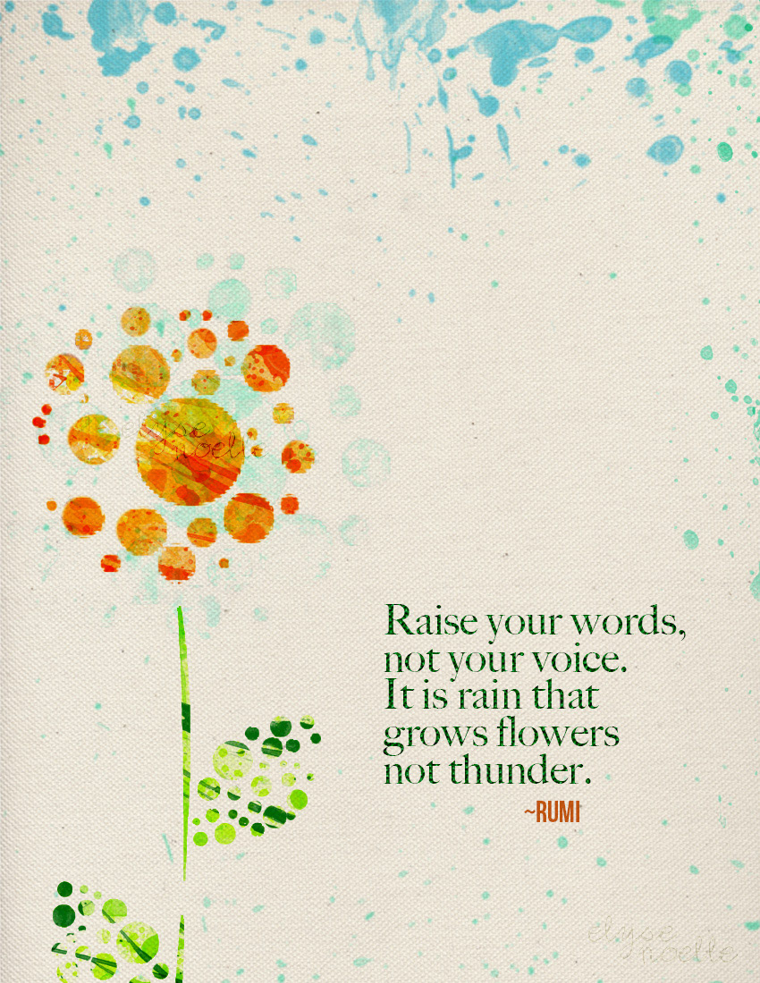 watercolor creative365 inspired rumi Quotes simple