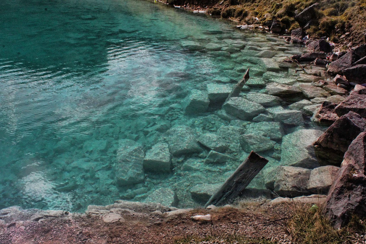 water lagoon quarry rocks Nature