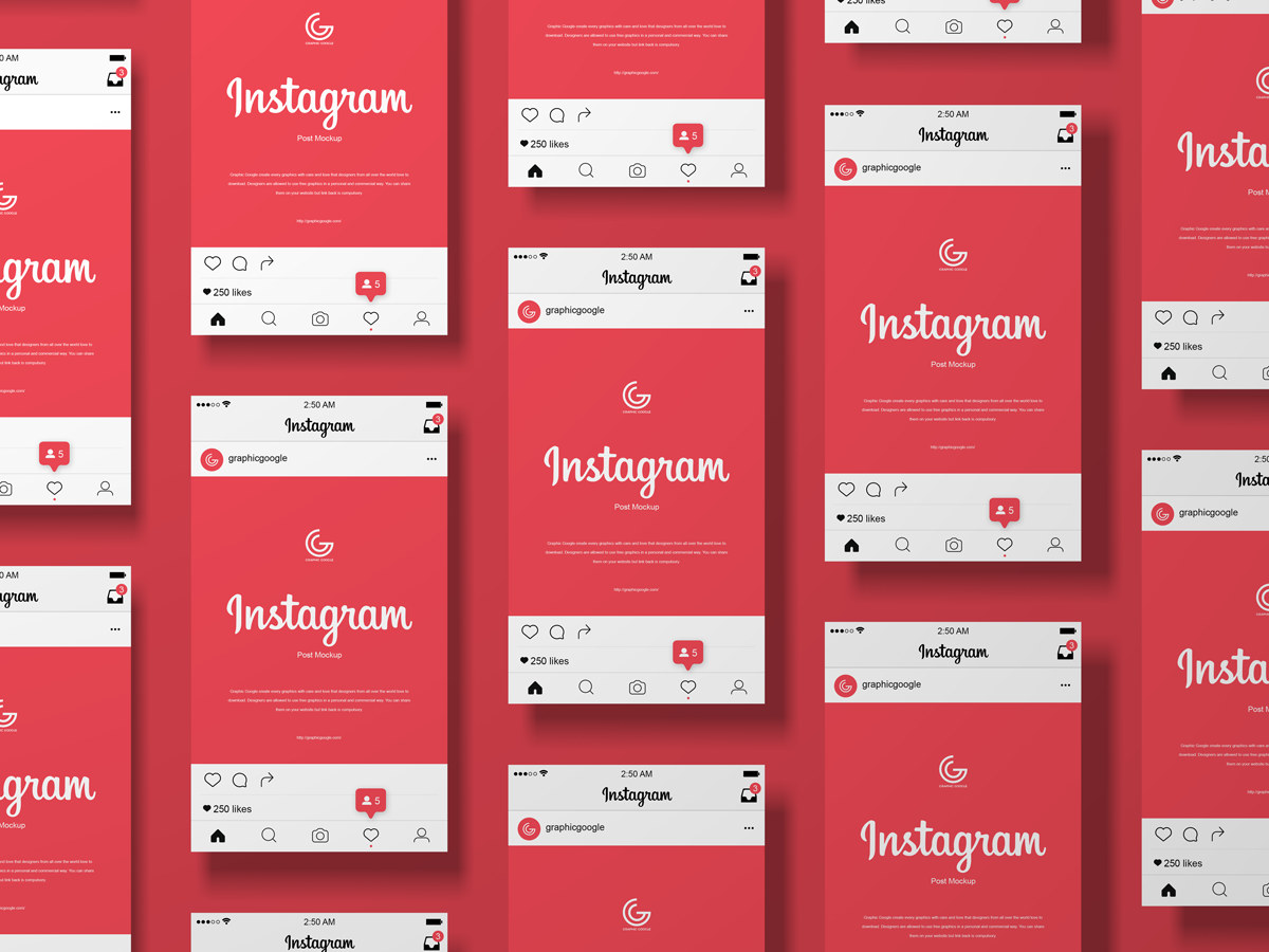 Download Free Instagram Post Mockup For 2020 on Behance