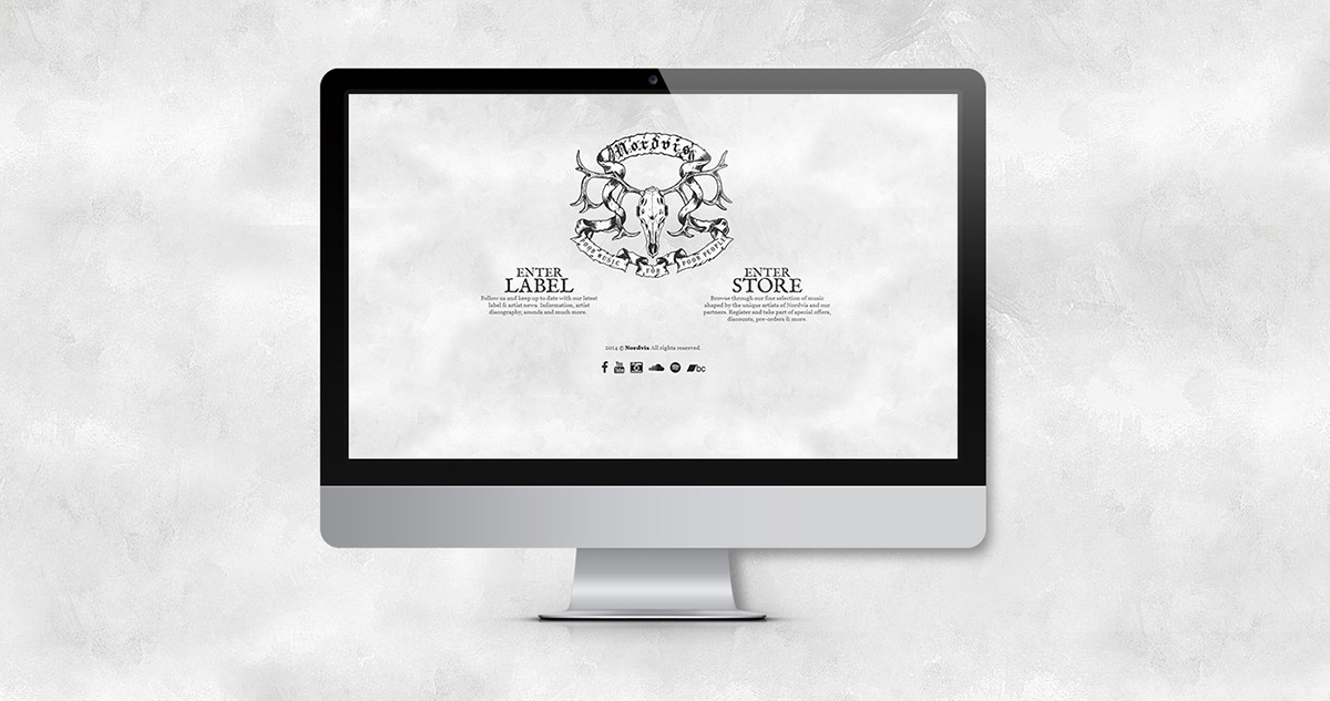 Website design underground Label metal Sweden