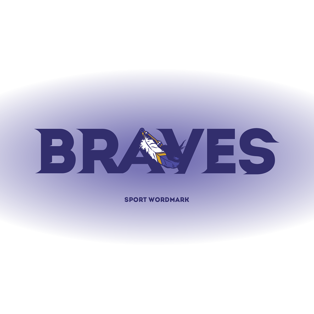 Rebrand concept braves football logo sport design SportsDesign primary secondary Alcorn