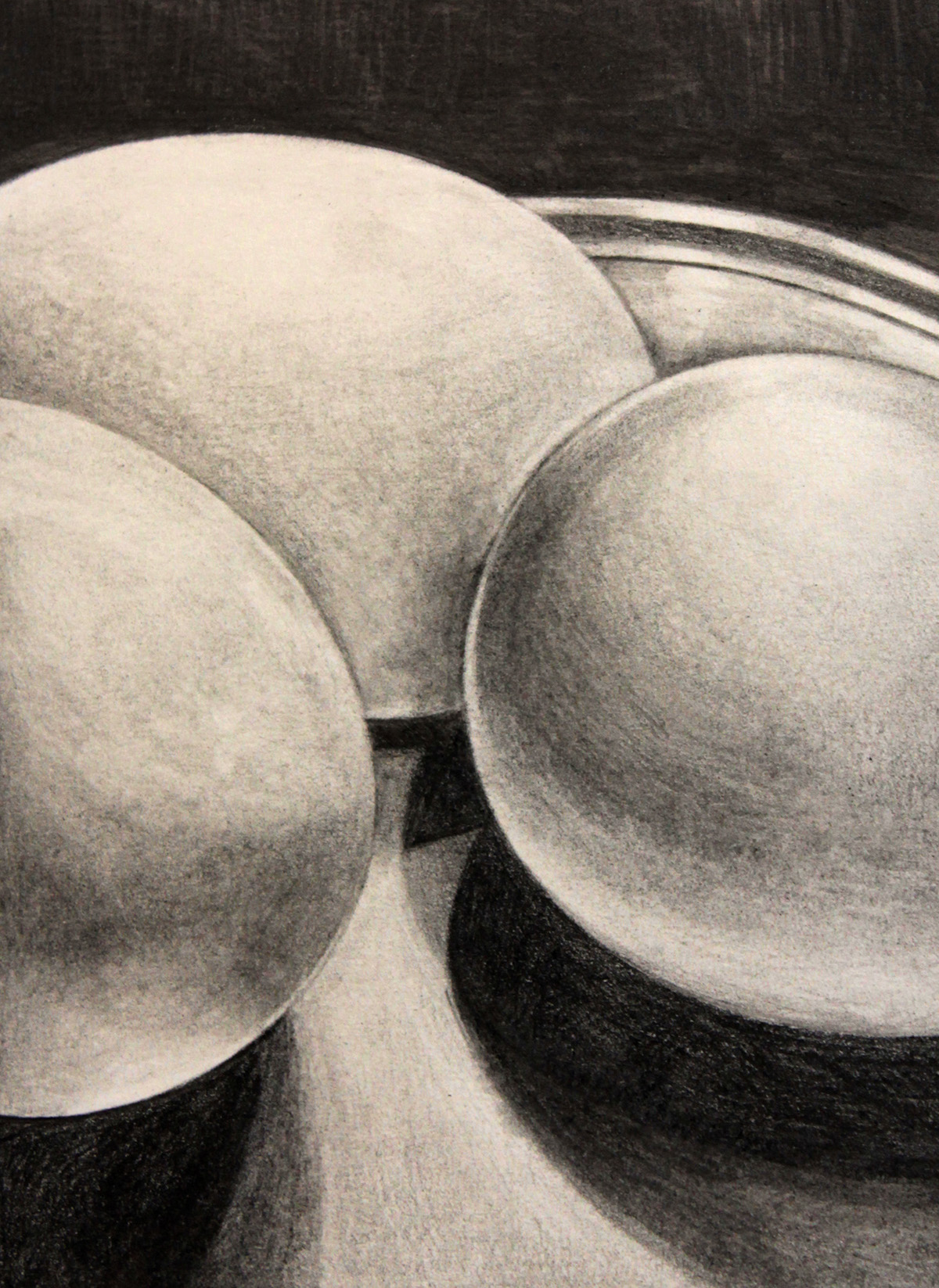 observational charcoal graphite