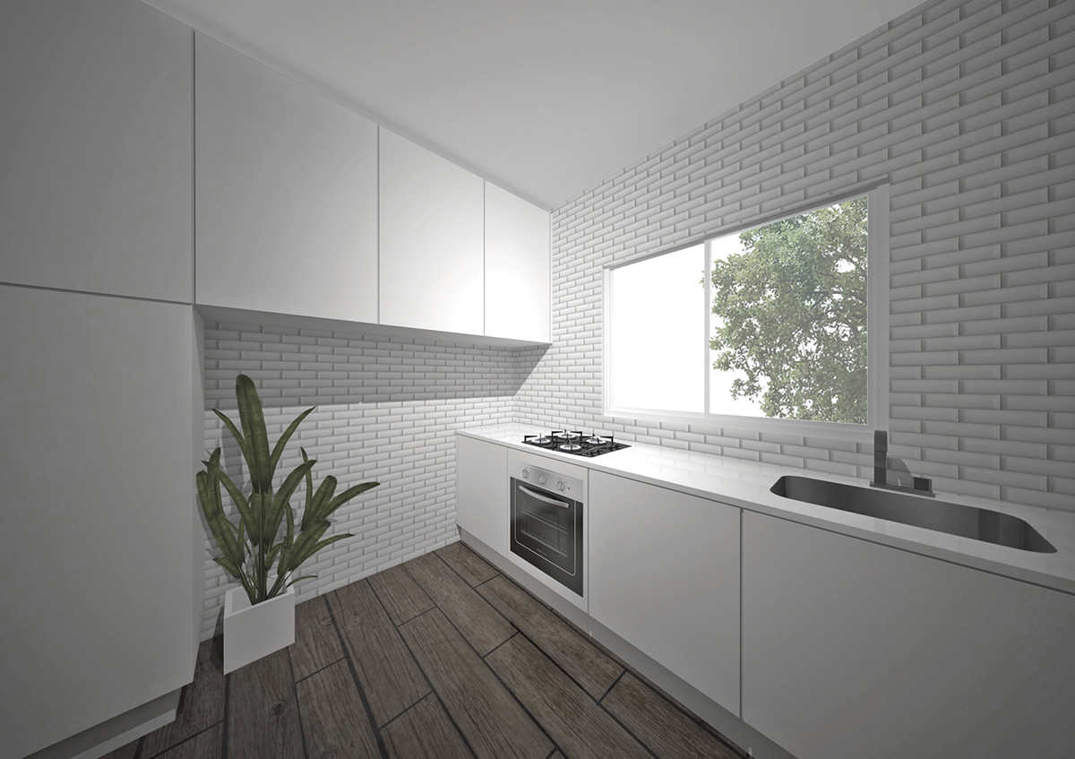 kitchen minimalist simple low budget architecture Interior