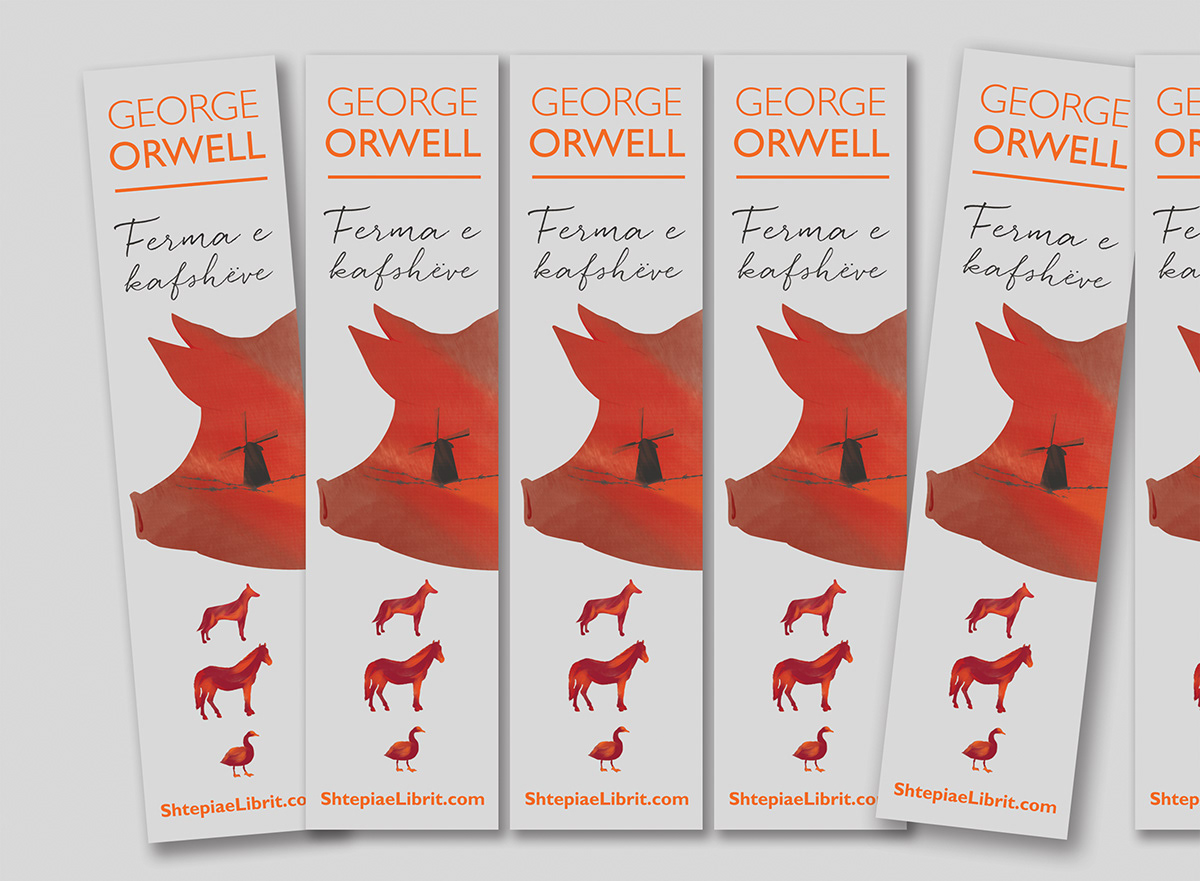 Animal Farm book cover books editorial George Orwell Layout print typography  