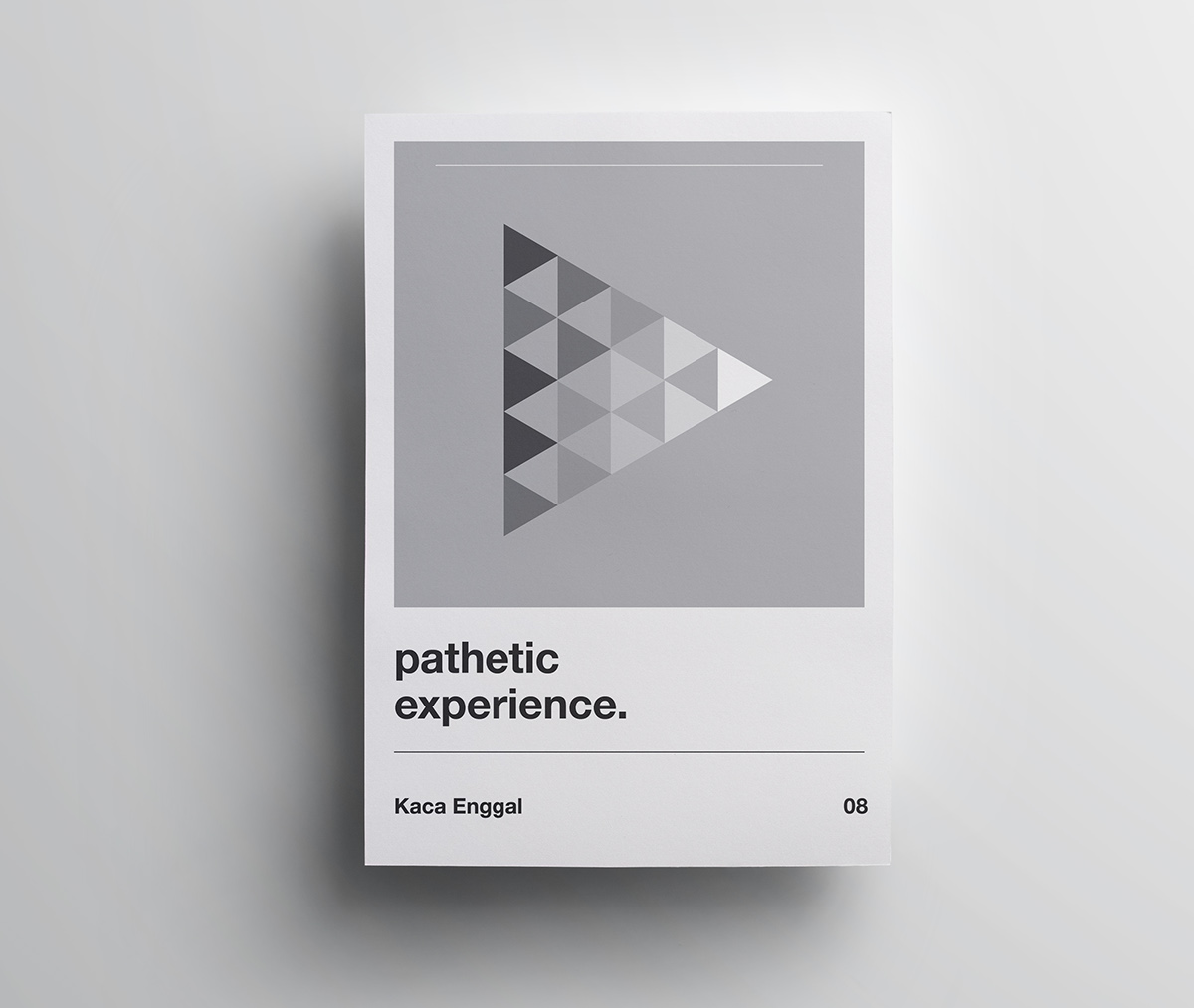 poster Post-Nusantara Pathetic Experience Album editorial Layout minimalist grayscale Mono design