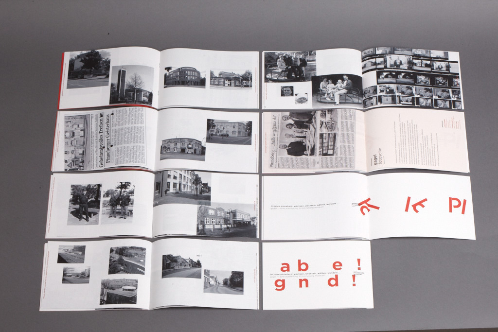 Pinneberg Museum Exhibition  city Gotham Font swiss design editorial brochure poster Asymmetrie grid print Catalogue