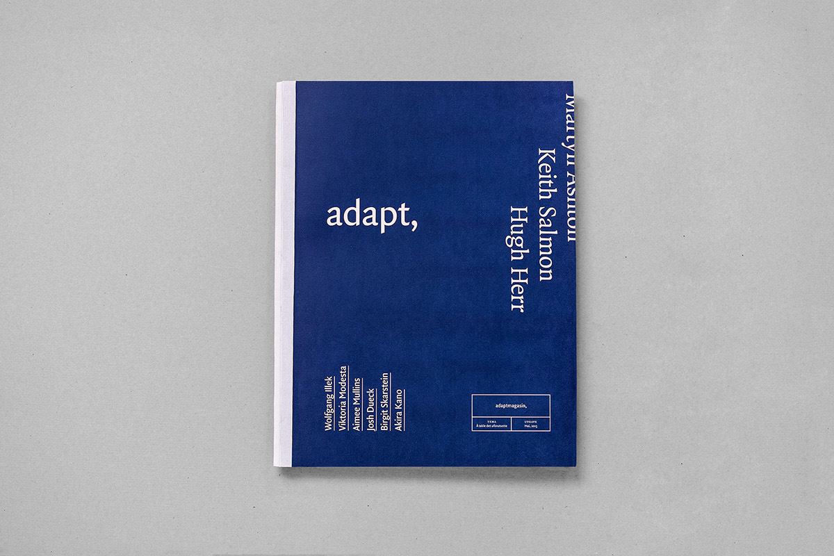 adapt magazine westerdals disability lifestyle Layout print editorial grid student publication book cover blue people