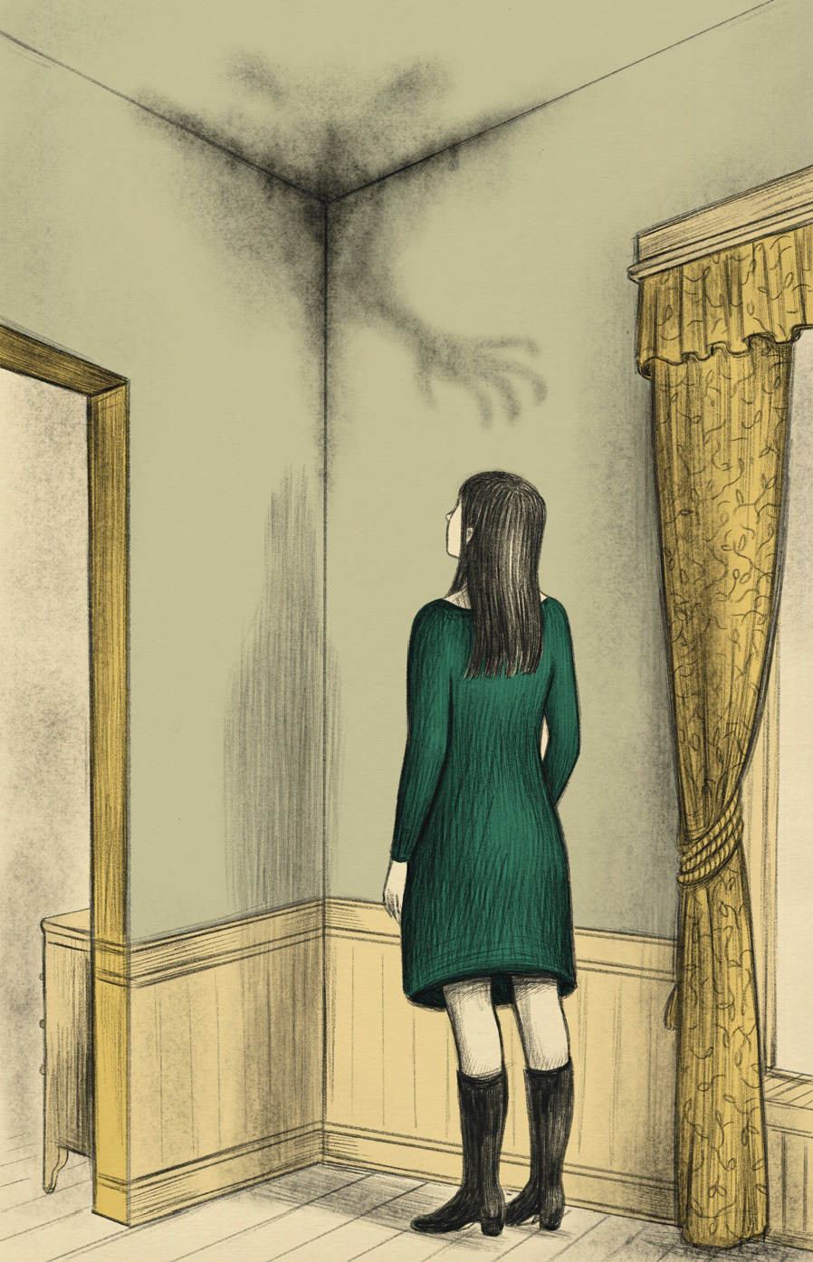illustrazione noir mysterious ILLUSTRATION  editorial magazine horror mistero