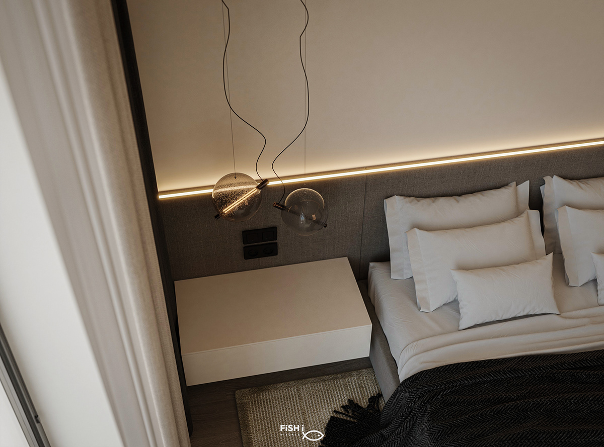 minimal soft relax Logo Design bedroom\moder Spa interior design  architecture visualization Render