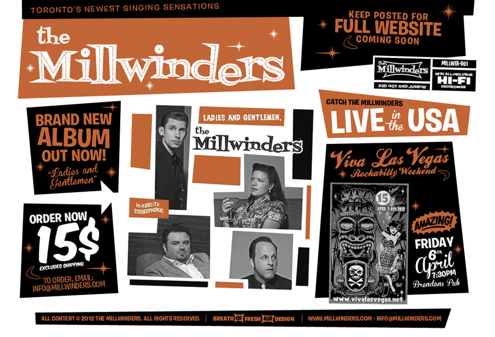 The Millwinders  rockabilly Toronto Canada Web