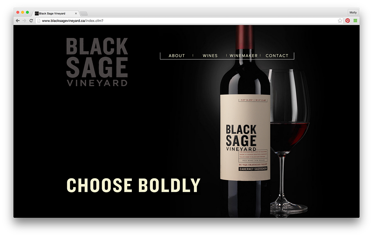 Website Design wine