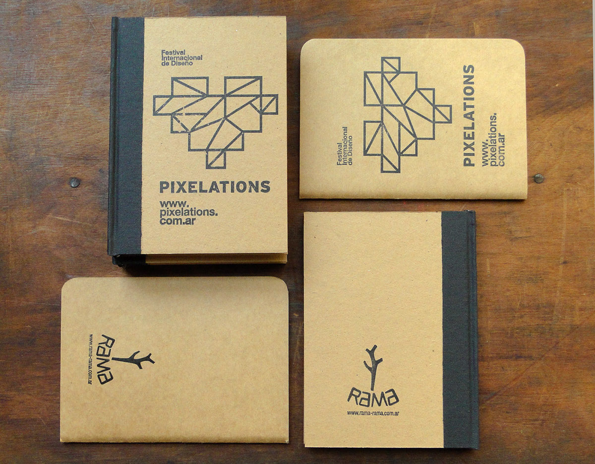 Bookbinding  notebooks   pixelations  pocket books  letterpress  printing book  cardboard print  rama estudio  rama  encuadernacion  Pasaporte  libretas merchandising  regalos empresariales