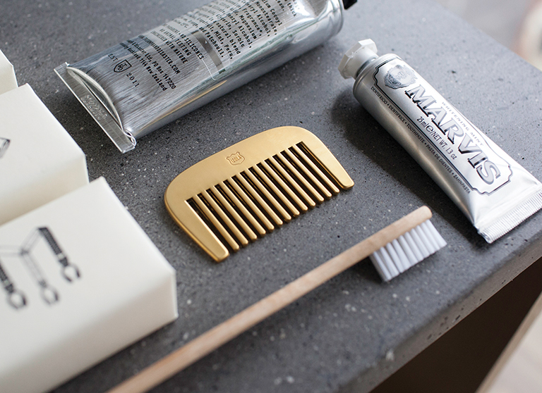 Izola soaps Flasks laundry bags toothbrushes