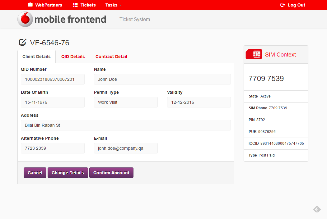 UI front-end