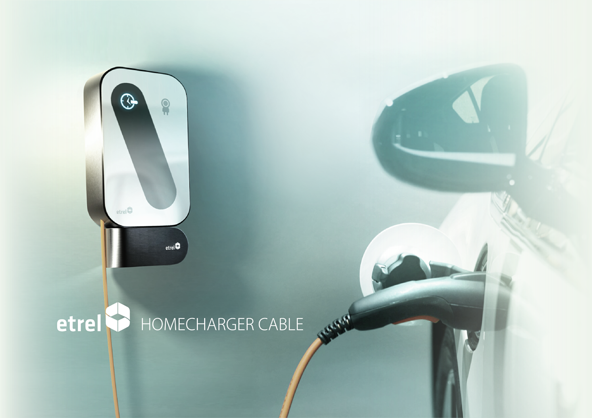 charging station e-mobility ev visual identity Smart wood modern charger design redesign electrical