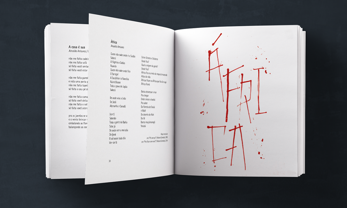 Arnaldo Antunes biography book design editorial graphic design  grupo corpo Livro