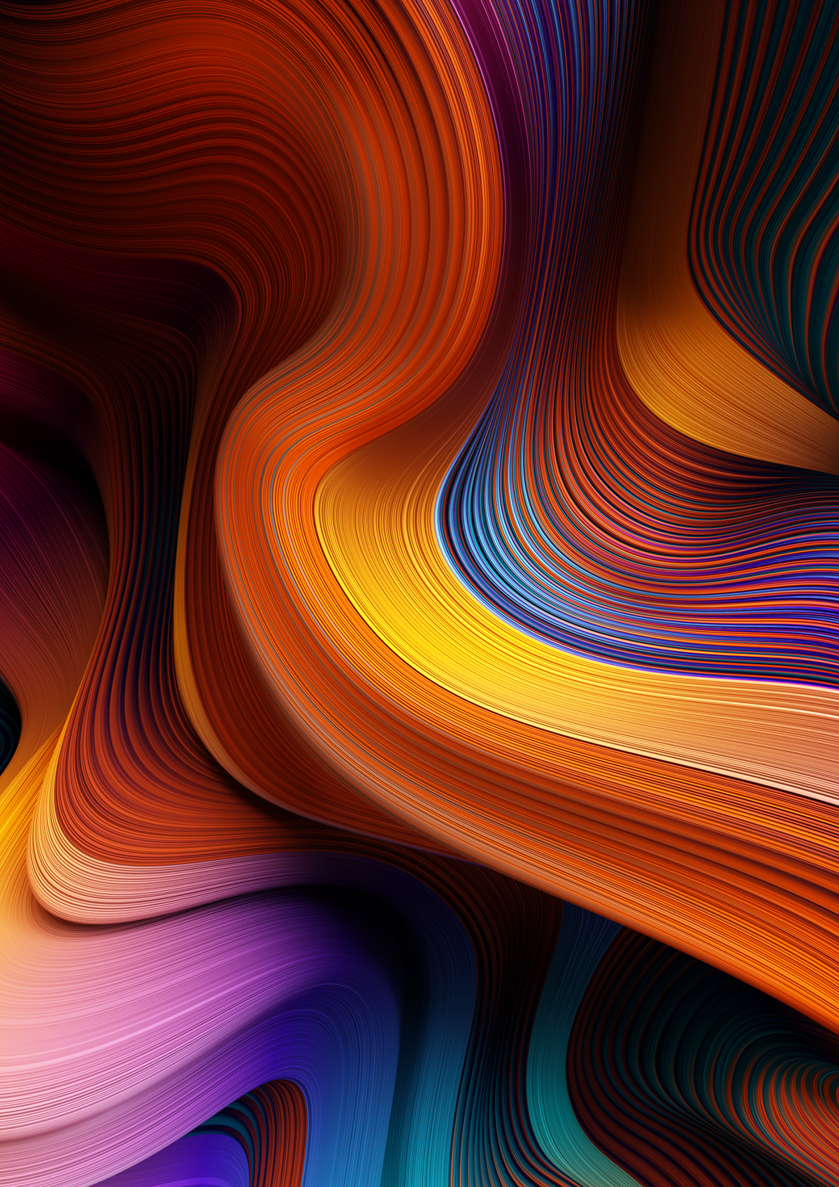 gradient lines flow Colourful  Wallpapers abstract curves curved energy