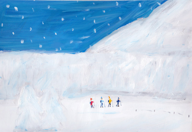 art artwork design ILLUSTRATION  Illustrator Landscape paysage snow