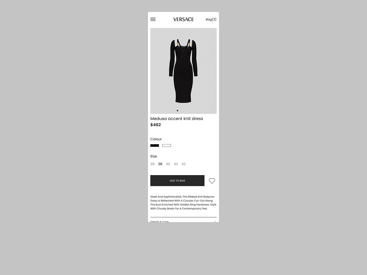 Versace (2021) — Online Store on Behance