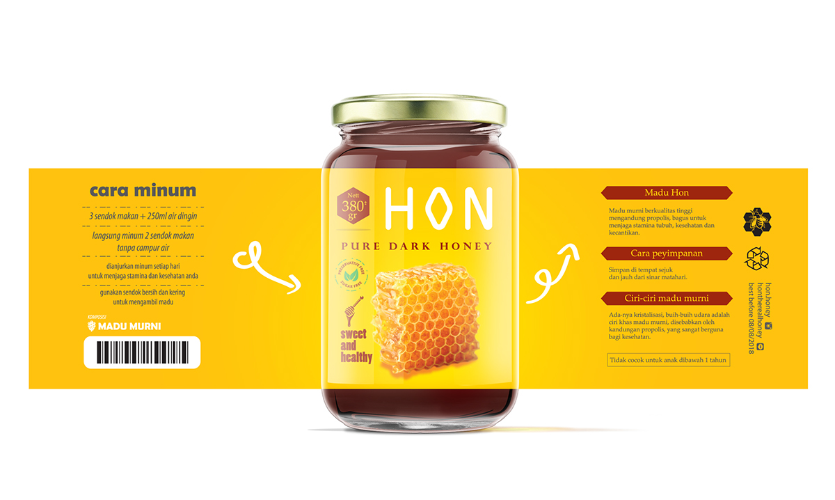 honey asia indonesia jar bottle