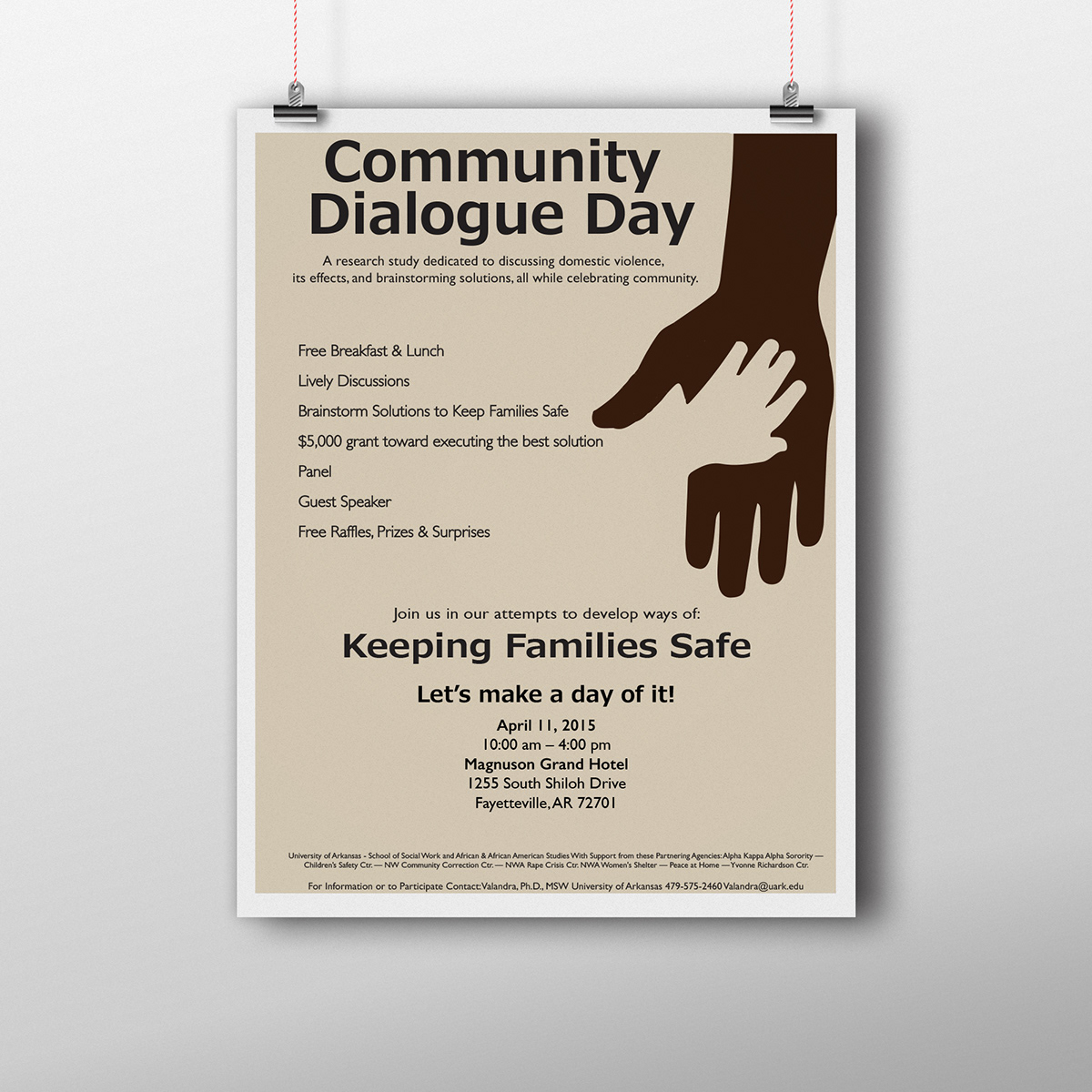 Communicaiton dialogue Day University of Arkansas african american violence abuse