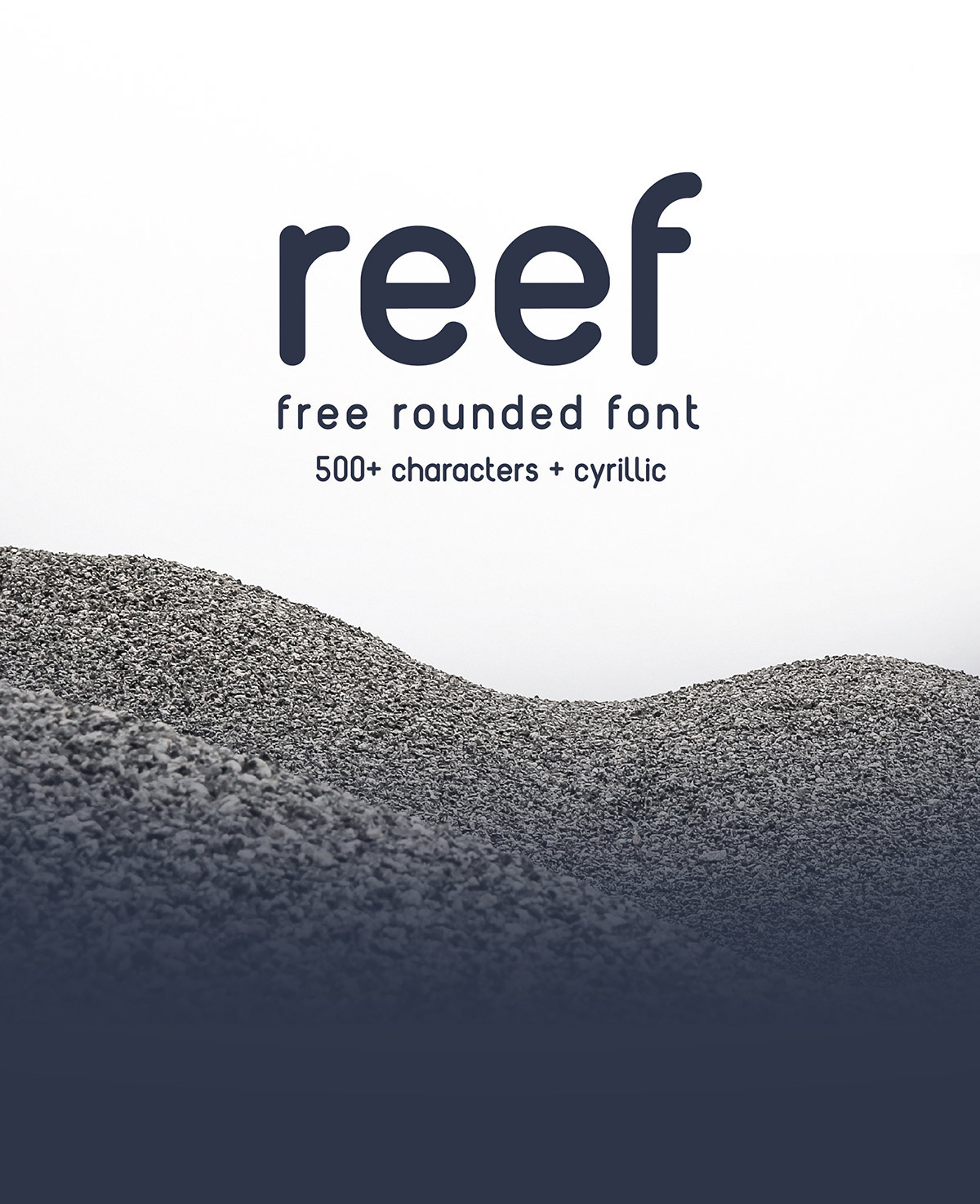 font free download reef Typeface rounded design graphic poster Cyrillic russian latvian latin extended