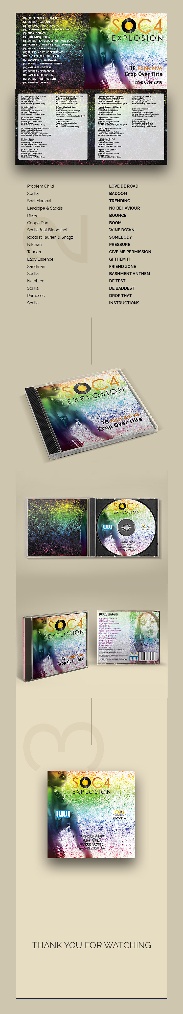 Cd Album UI design music Album design visual design photoshop Illustrator adobe Soca