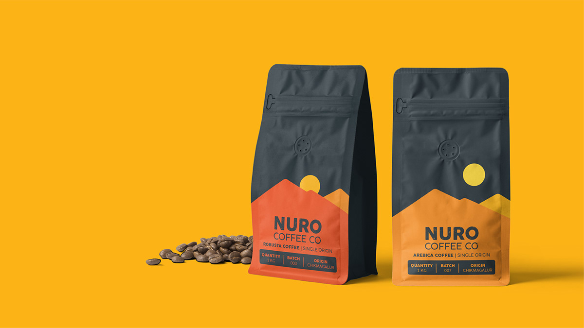 Packaging branding  Coffee logo Advertising  modern minimal package brand identity