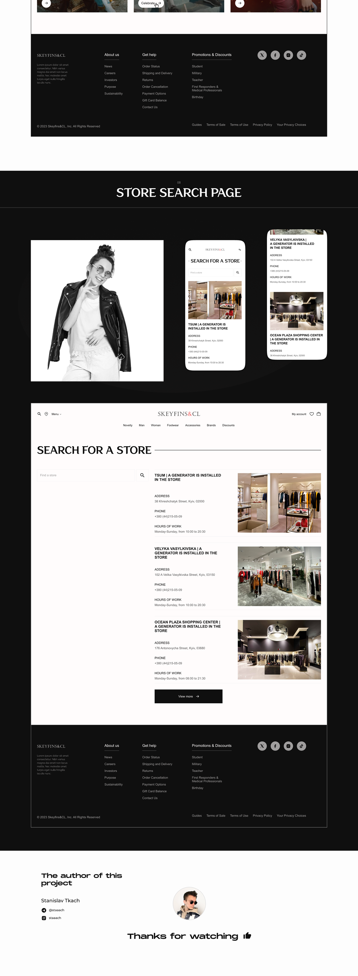 online store Web Design  Website Figma Nike Online shop Clothing clothes Fashion 